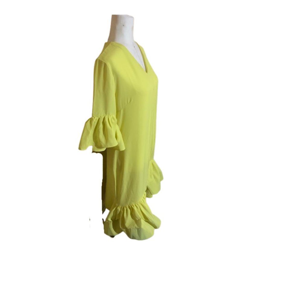 Acne Studio Yellow Ruffle Dress - Picture 5 of 5